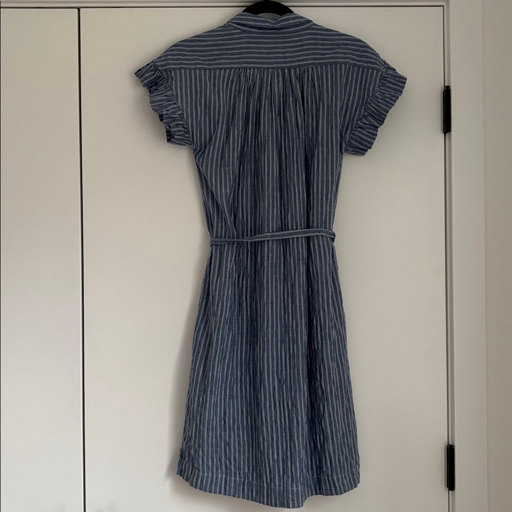 Anthropologie Isabella Sinclair Piper Flutter-Sleeve Shirtdress (Price Firm) - Picture 7 of 9